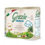 Kistekercses toalettpapír Grazie Natural (2 rétegű/4x320 lap)