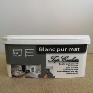 Falfesték mosható fehér 2.5 liter DE PEINTURE BLANC